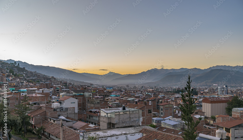 Cusco, Peru in the early morning