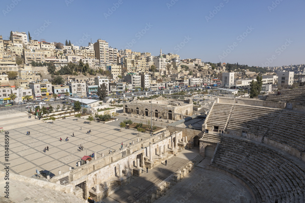 Amman, Jordan, Ancient roman amphitheatre in Amman