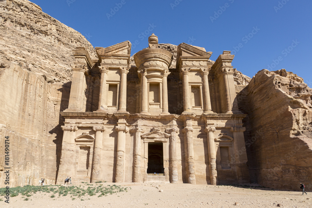 The Monastery Al Deir in Petra, Jordan