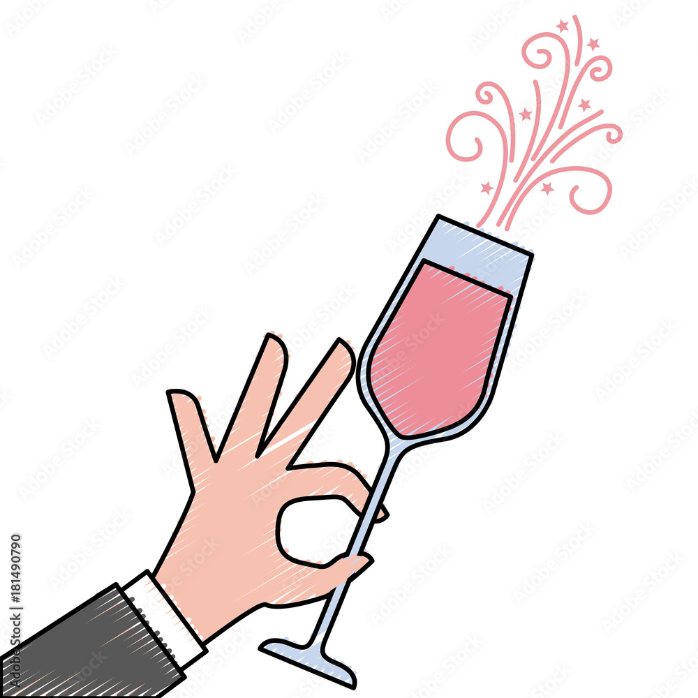 hand holding champagne glass cheers celebration hand holding champagne glass cheers celebration