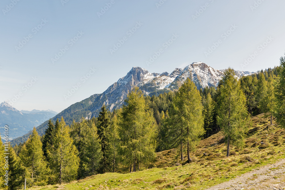 Alpine landscape in Western Carinthia, Austria.