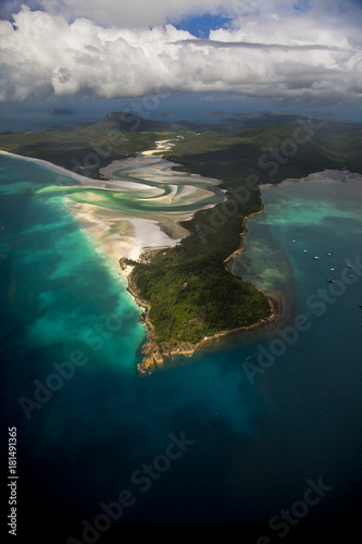 Aerial View of the Whitsunday Islands, Australia