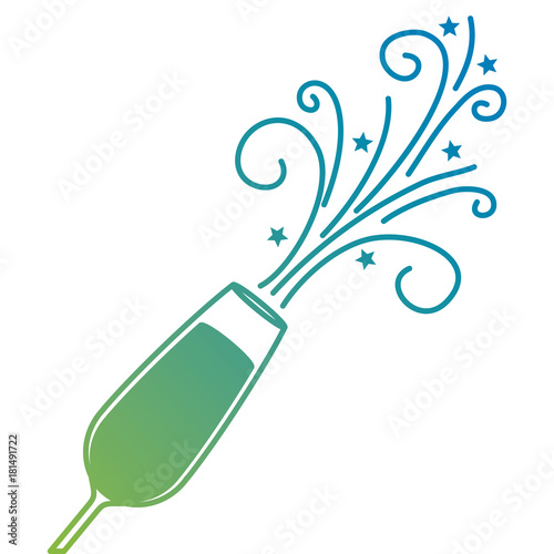 the glass of champagne sparkling drink icon
