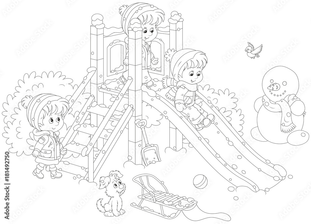 700+ Children Playing In The Park Drawing Stock Illustrations, Royalty-Free  Vector Graphics & Clip Art - iStock