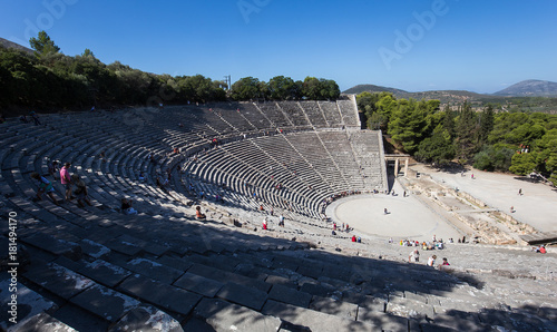 Theatre of Epidaurus, Peloponnese, Greece photo