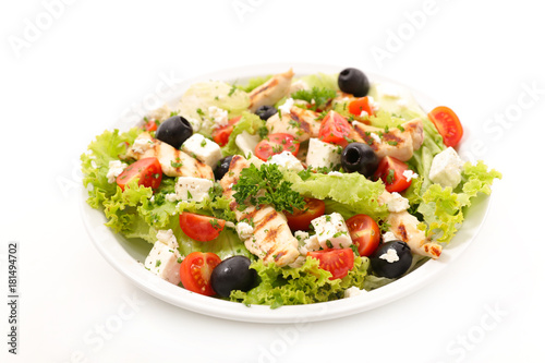 vegetable salad with chicken