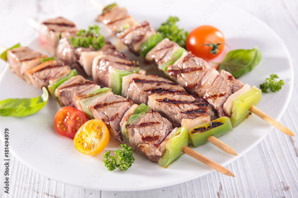 grilled beef skewer grilled beef skewer