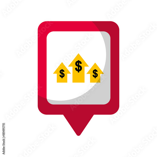 money growth bank social media square pointer web