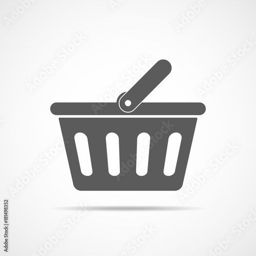 Shopping basket icon. Vector illustration