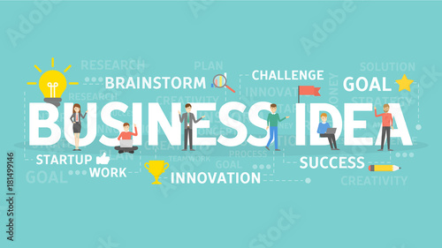 Business idea concept illustration.