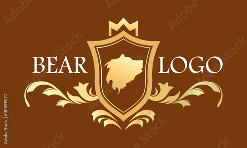 Golden Coat of Arms with Ca...