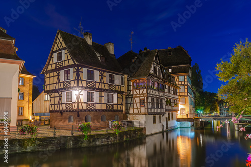 Traditional colorful houses in Strasbourg - Alsace France