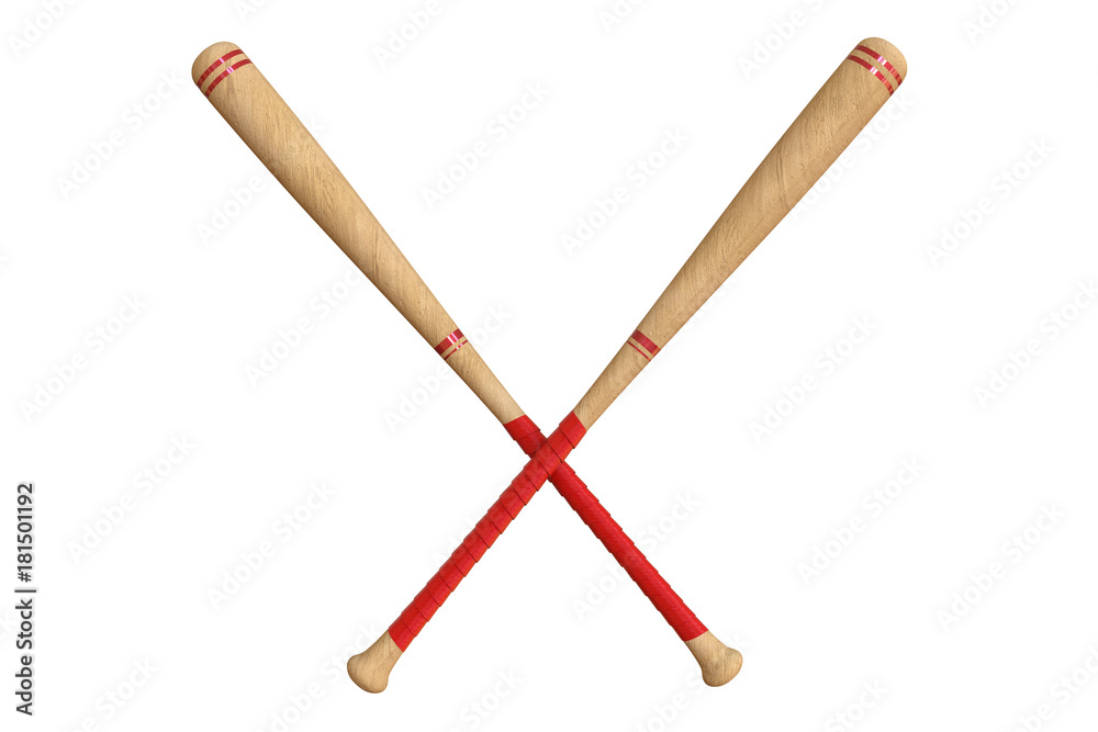 3d render of baseball bat isolated on white background 3d render of baseball bat isolated on white background