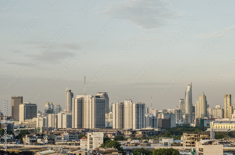 Cityscape view of Bangkok modern office business building in business zone at Bangkok,Thailand. Cityscape view of Bangkok modern office business building in business zone at Bangkok,Thailand.