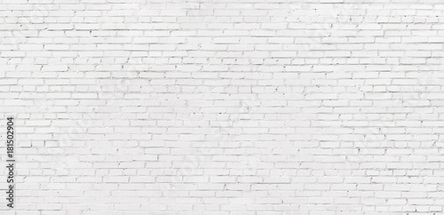 whitewashed brick wall  light brickwork background for design. White masonry