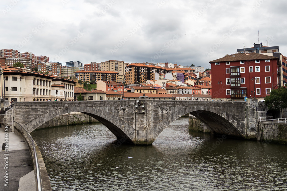 Spanien - Baskenland - Bilbao - San Antongo Zubia Brücke