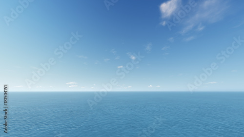 3d render from imagine sea and sky