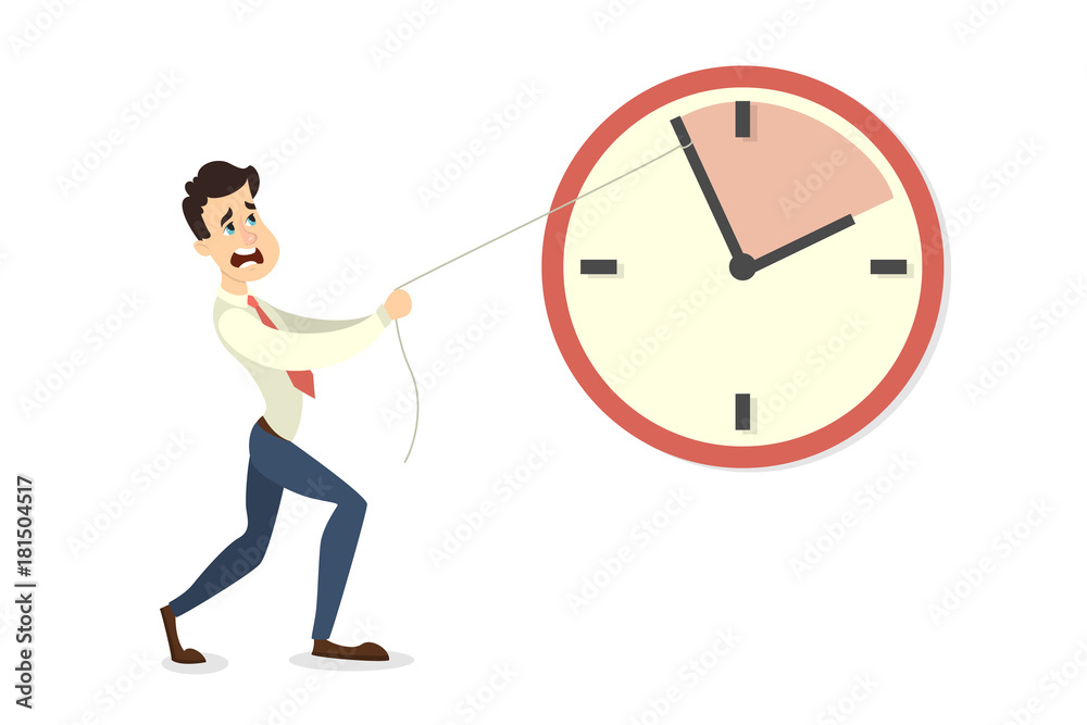 Deadline concept illustration. Deadline concept illustration.
