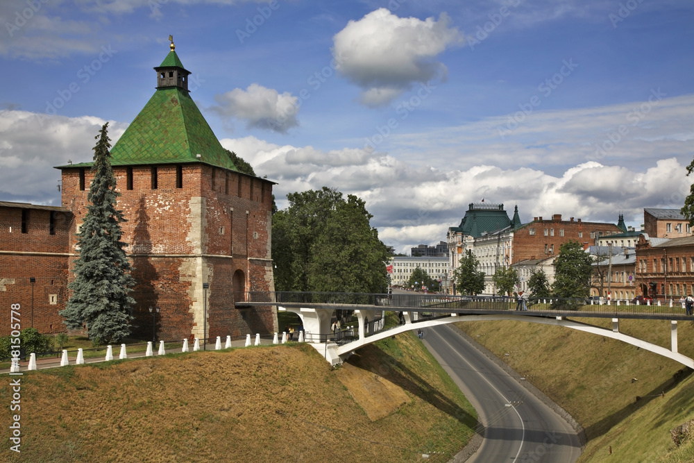 Nikolskaya Tower in Nizhny Novgorod. Russia