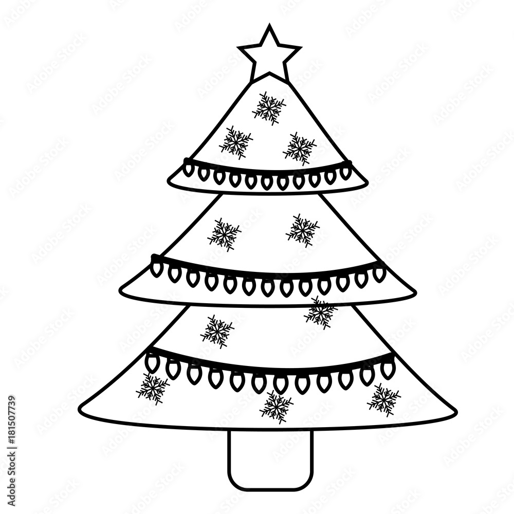 Fototapeta premium christmas tree decoration traditional holiday
