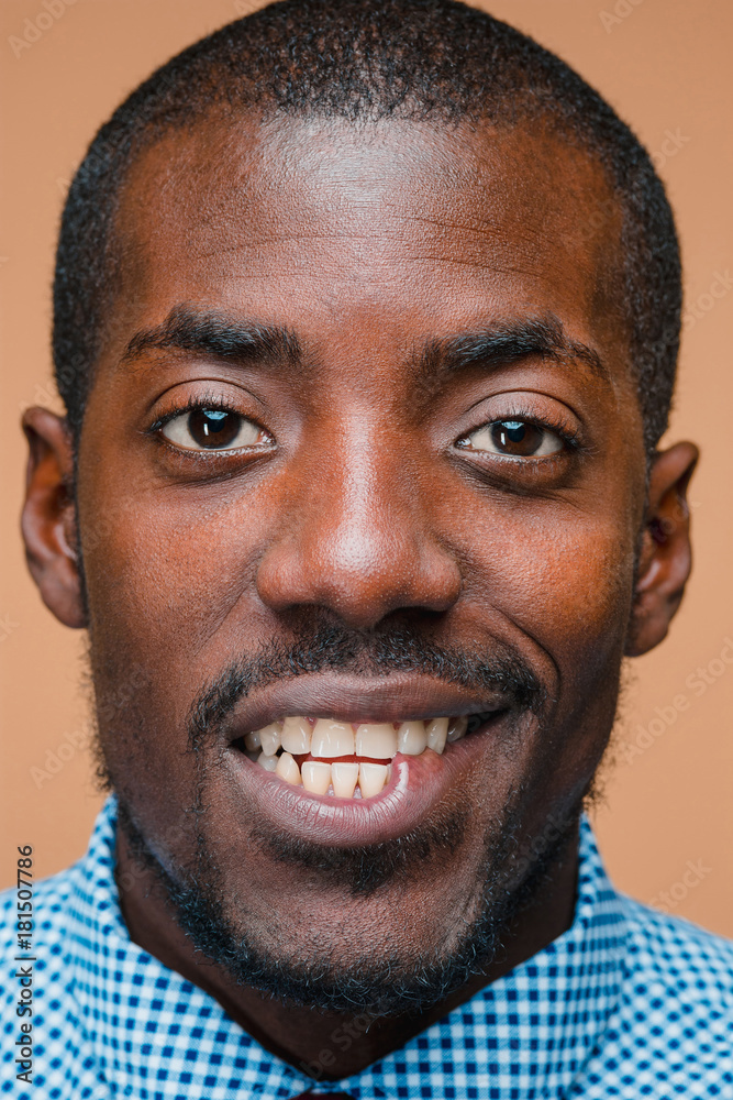 Portrait of a very happy afro American man Portrait of a very happy afro American man