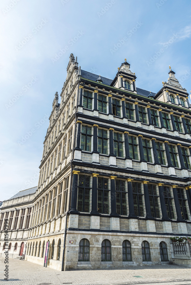 City hall of the medieval city of Ghent, Belgium