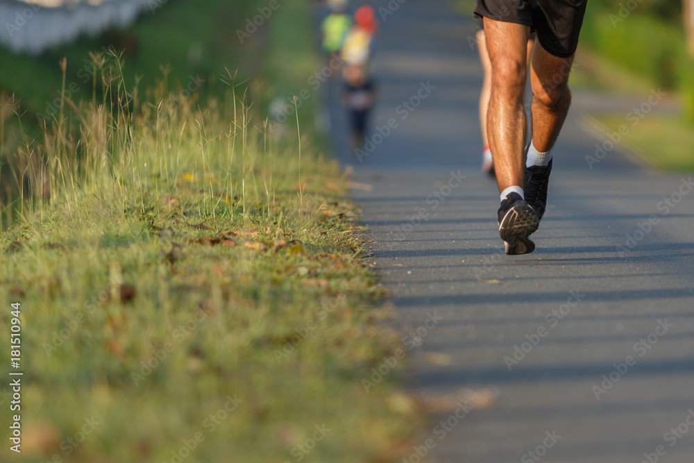 Marathon running race, Run up the mountain road. Marathon running race, Run up the mountain road.