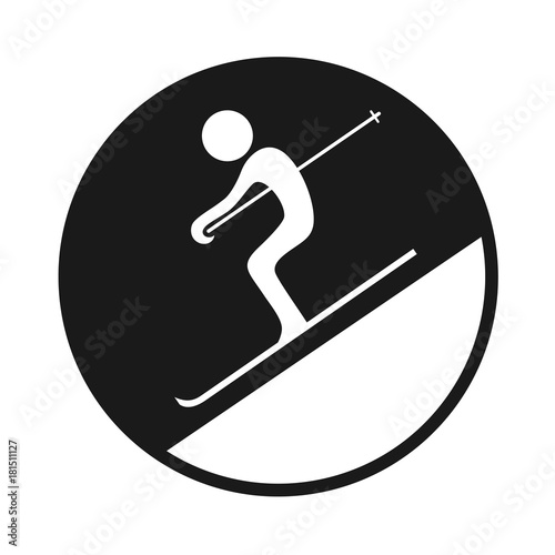 Skiing symbol