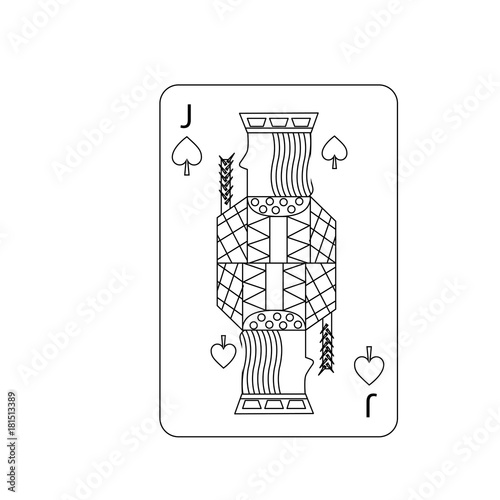 poker playing card jack spades