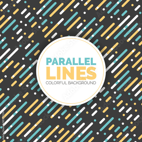 Vector Template Parallel Diagonal Overlapping Color Lines Pattern Background