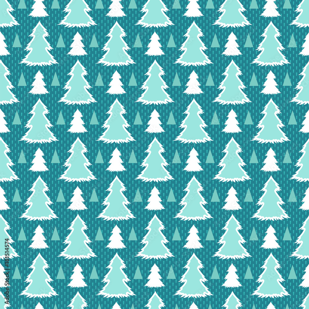 Winter seamless pattern. Christmas vector background