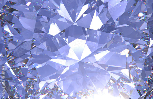 Realistic diamond texture close up  3D render