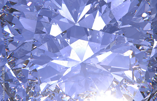 Realistic diamond texture close up, 3D render