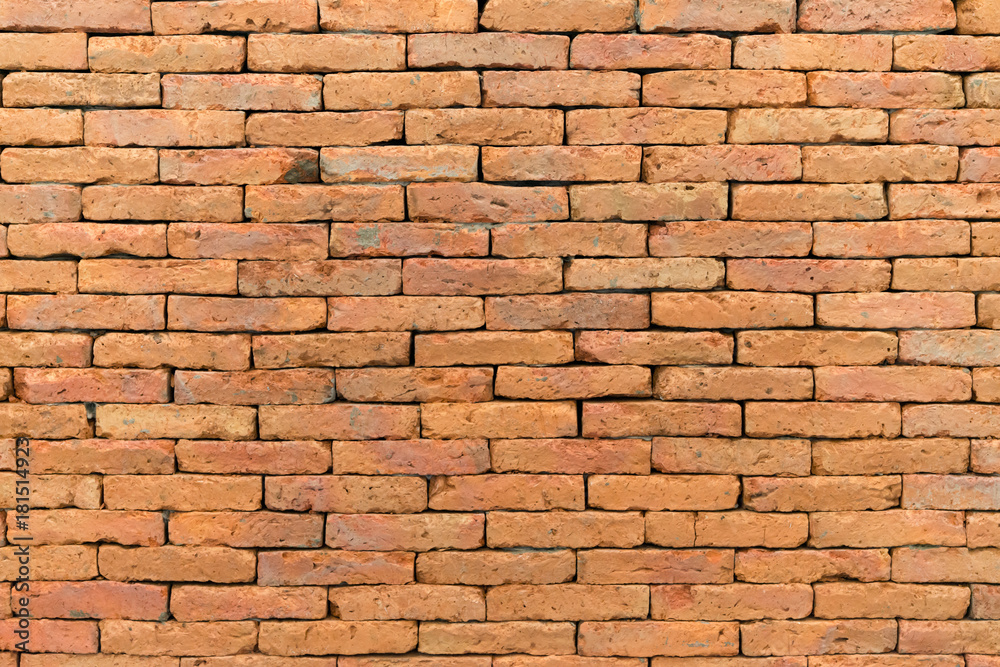 Fototapeta premium Red brick wall background.