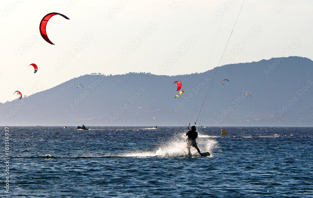 Obraz premium kitesurfer