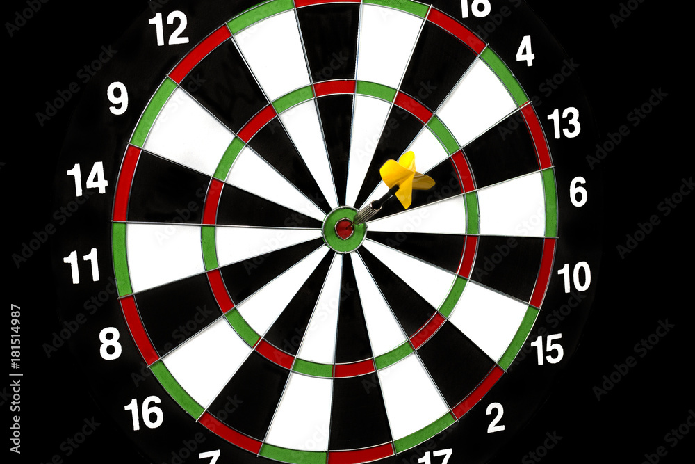 game of darts on a black background isolation game of darts on a black background isolation