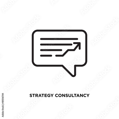 Strategy consultancy vector icon