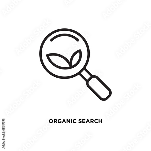 Organic search vector icon