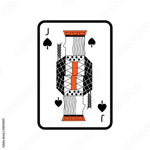poker playing card jack spades