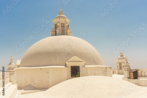 Leon, Nicaragua. Cathedral view from up. the most important touristic building the city