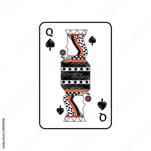 queen of spades french playing cards related icon icon image