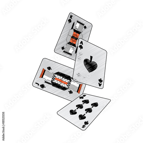 spades suit falling  french playing cards related icon icon imag