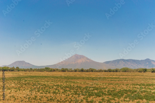 View of Telica Volcano at background in Leon, Nicaragua, Central America © carles