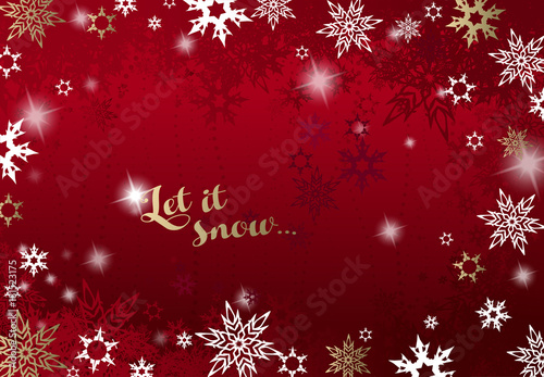 Abstract background with snowflakes. Vector art