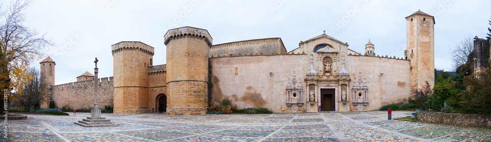 High walls of Poblet Monastery