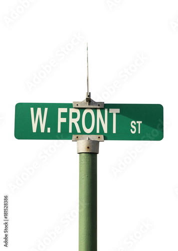 Street Sign isolated on white background