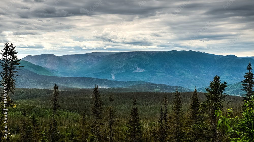 Massive mount Albert in the background, Chic-choc mountains, Quebec, Canada Massive mount Albert in the background, Chic-choc mountains, Quebec, Canada