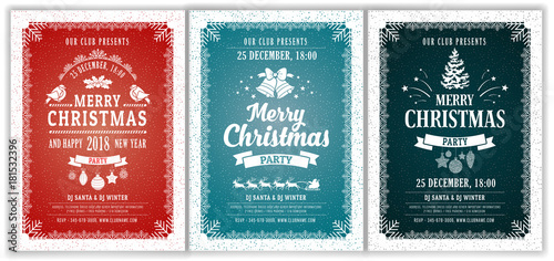 Christmas Party Layouts Set