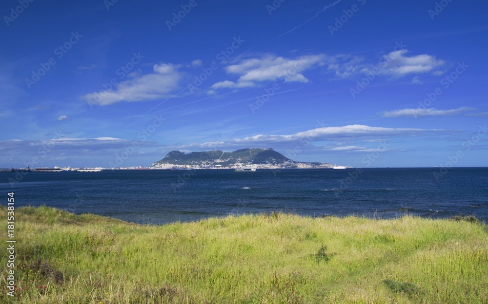 View from Parque de Centenario to Gibraltar View from Parque de Centenario to Gibraltar