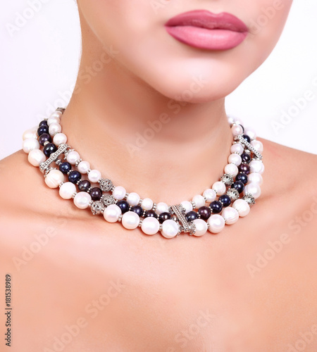 beautiful female handmade necklace